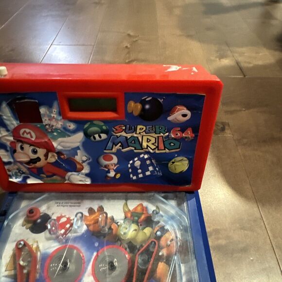 Super Mario 64 Table Top Pinball 16x10 Untested no battery cover - Picture 5 of 12